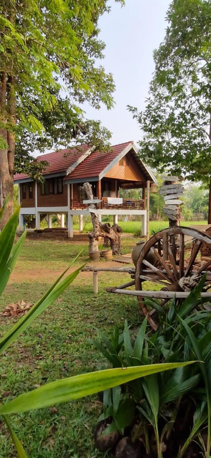 Bolaven Garden Bungalow And Tent - Tad Lo Ban Kiangtat Exterior foto